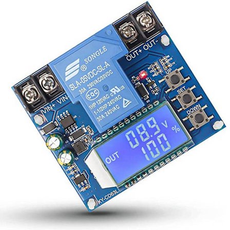 Lavspændingsafbryder, DC 6V-60V Lavspændingsbeskytter Afbryderafbryder Udladningsbeskytter til Bly