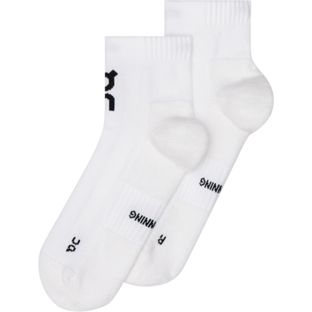 On Core Run Sock Mid 2-pk White