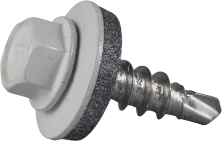 ESSVE 63251 Farmarskruv 5,5x20 mm, 6K-huv, BS, ALU Vit, 250-pack, Infästning