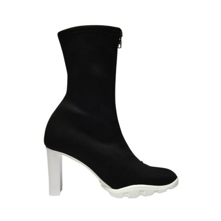 Alexander McQueen, Heeled Boots Zwart, Dames, Maat:37 EU,rubber