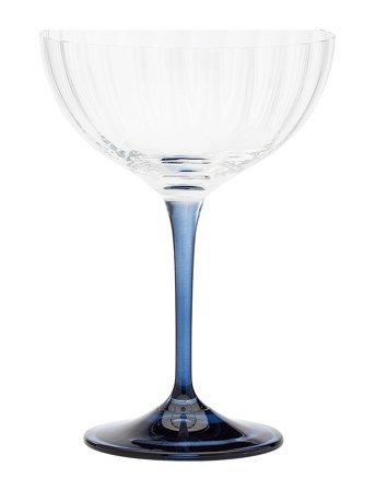 Anna + Nina Ocean Champagne Glass - Blue - 21 CL