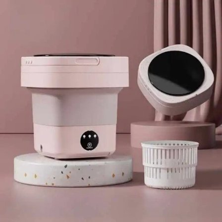 Bærbar mini foldbar vaskemaskin for rengjøring undertøy