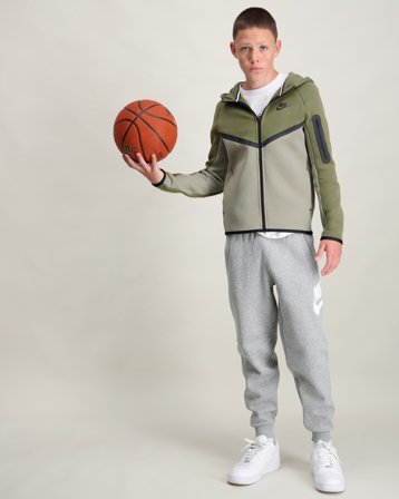 Nike B Nsw Tch Flc Fz - Pd Grün Hoodies/Kapuzenpullover Jungen - Kids Brand Store