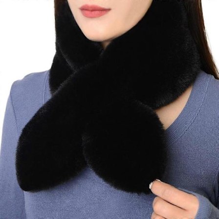 Bærbar Kryss Plysj Skjerf Myk Mote Varme Fortykket Stoff Vinter