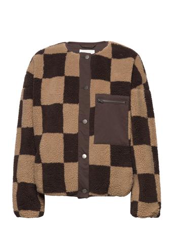 Objhilda Jacket 123 Outerwear Faux Fur Brun Object