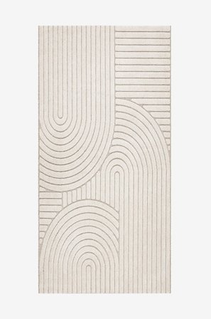 KM Home - Tæppe Nature - Beige - Fladvævede tæpper - 80X250 - Fra Homeroom