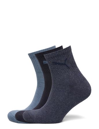 Puma Short Crew 3P Unisex Underwear Socks Regular Socks Blå PUMA
