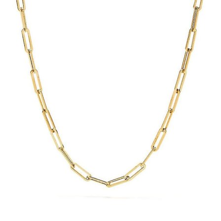 Exklusivt kedjenhalsband damer rostfritt stål naken kedja komplett med titanstål DIY smycken 2 st guld