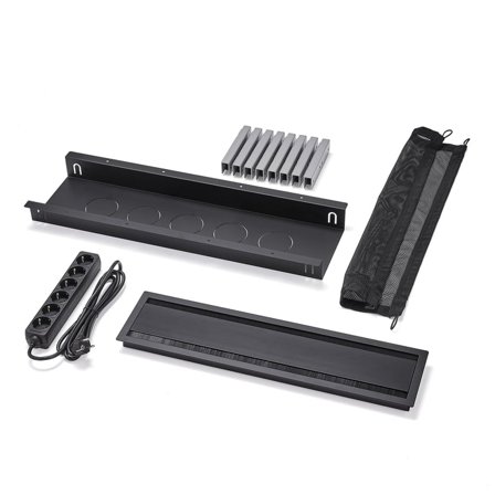 Kabelbokspakke UNIFY til QBUS/AUDREY fast stativ 3200-4000 mm, ubestykket, stor, sort