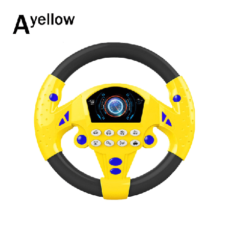 Simulaatio ajoauto lelu ohjauspy r Lapset Vauva Interaktiivinen yellow one-size
