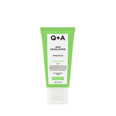 Q+A AHA Exfoliator Body Scrub, Skincare, Renseprodukter, Scrub