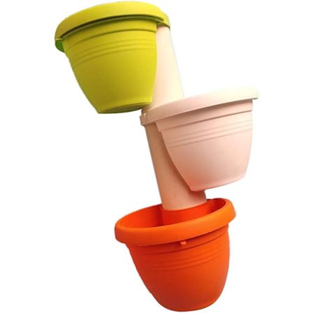 Kasviripustintelineet 3 kpl, Riippuva Kukkaruukku, Seinäruukku, Kukkakauha, Pidike Sisä- ja Ulkokäyttöön Kotipuutarhan Koristeluun, Koko L G