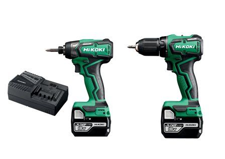 HiKOKI KC18DD Verktøypakke med batterier og ladere, Maskiner