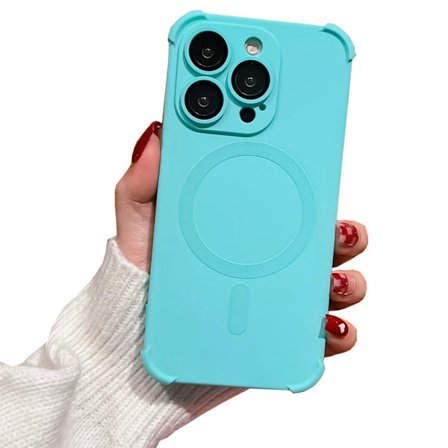 iPhone 12 Pro Max - Silikonskal med Magnetiskt Stötskydd