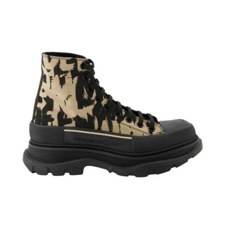 Alexander McQueen, Lace-up Boots Beige, Heren, Maat:44 EU