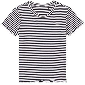 Kids - IKKS White Striped T-Shirt 10 years - Tops - 10 years - White - Mädchen