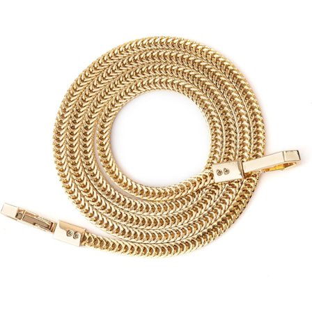 Taskekæde 103cm Guld Pung Håndtag Udskiftningskæde med Svingbare Klospænder Kæde til Piger Skuldertaske Pung Møntpung