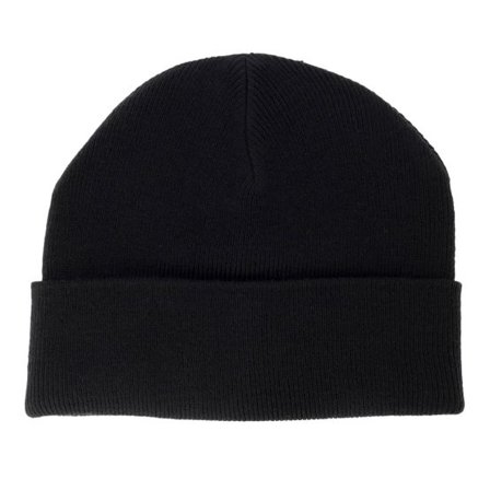 Equip - Svart shortbeanie Beanie - Blank Black Short Beanie @ Hatstore