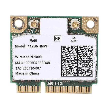 For Centrino Wireless-n 1000 Wifi Link1000 802.11 B/g/n 112bnhmw 300mbps Halv Mini Pci-e Trådløst Kort