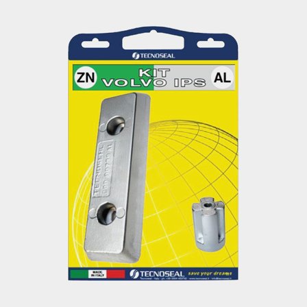 Sada hliníkových anod Tecnoseal, pro pohon, vhodné pro Volvo Penta IPS