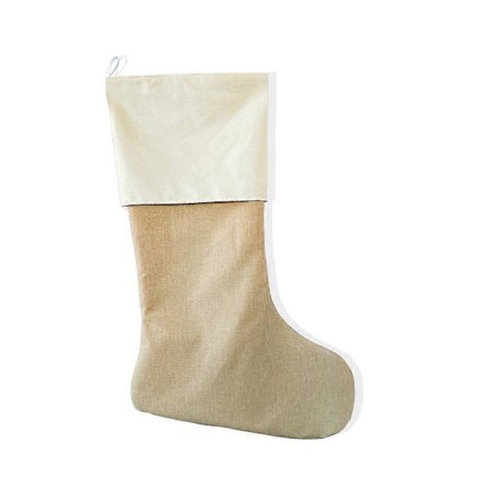Julstrumpa Godis Linne Presentpåse Förvaring Omslagspåse Julklapp Hängande