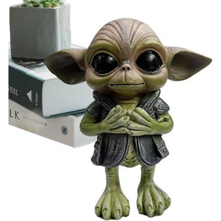 Havefigurer til haven - Havefigurer til haven - Udendørs havekunst Resin Figur Dekorationer, Udenjordiske statue Ornamenter til hjemmet