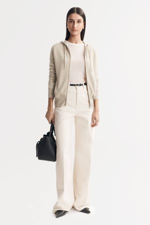 Soft Goat - Zip Hoodie - L - Natural Sand