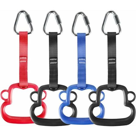 4 st klätterringar för barn, multifunktionell gunga med plastring