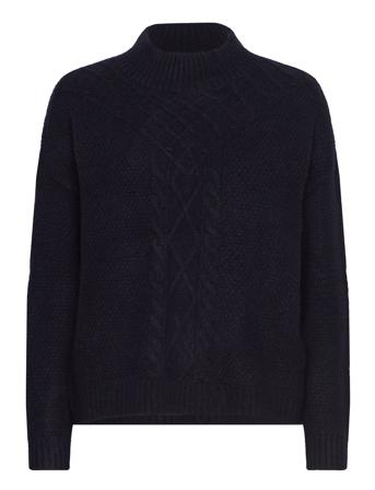 Onlamber Ls Highneck Knt Tops Knitwear Jumpers Navy ONLY