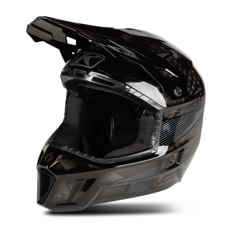 Crosshelm Klim F3 Carbon Pro Striker Carbon/Zwart XL