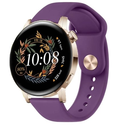 Klokkereim for Huawei Watch GT 3 GT 2 42mm 46mm/GT Runner/GT3 Pro Rem 20mm 22mm reim for Huawei Watch 3 Pro Klokkereim Lilla For Huawei GT 3 42mm