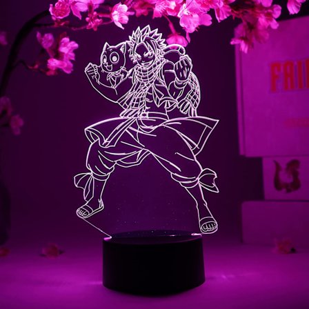 Natsu Otaku Lampa – Fairy Tail – Anime Lampa Figur Nattlampa