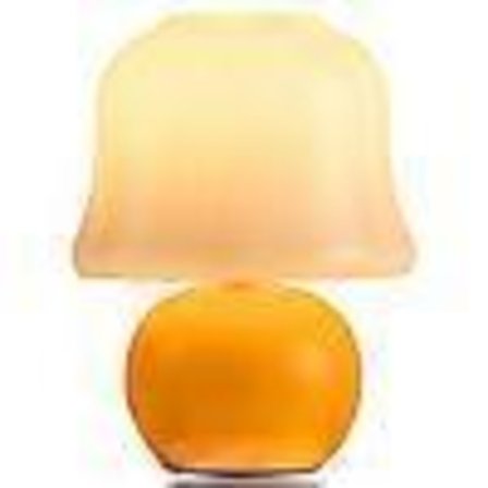 Svampformet sengelampe med varm belysning til soveværelsesindretning, natbordslampe, bordlampe