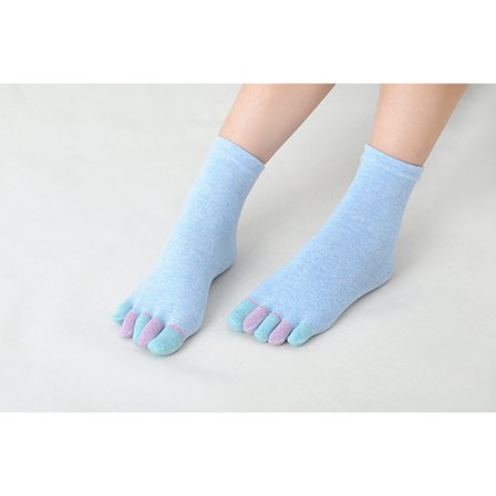 Dame femtå sokker bomullsstrømper femtåstrømper