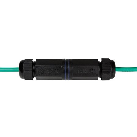 LogiLink - Outdoor patch cable connector RJ45 female/female, IP67 waterproof