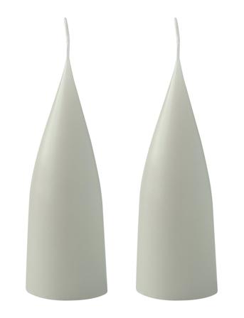 Hand Dipped C -Shaped Candles, 2 Pack Home Decoration Candles Block Candles Grønn Kunstindustrien