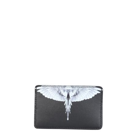 Marcelo Burlon Wings Card Holder Sort, Herre Punge og Kortholder, Størrelse: ONE Size