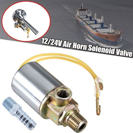 12v / 24v Solenoid Luft Horn Ventil Heavy Duty Elektrisk Ventil 1/4" Npt 180 Psi For Bil Tog Båt Luft Horn Tilbehør