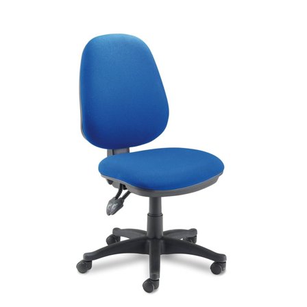 Office chair FLEET, w/o armrests, blue