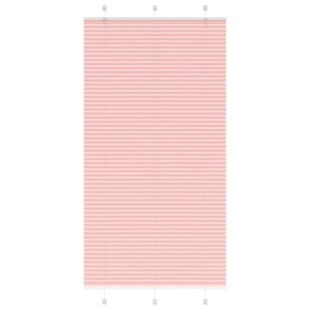 Plisserad persienn rosa 105x200 cm tyg bredd 104,4cm polyester