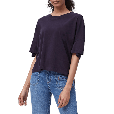 French Connection Tally oversize t-shirt Överdelar Dam Blå L