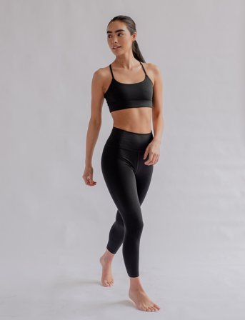 Girlfriend Collective Float High-Rise Legging, 7/8 - Black - S