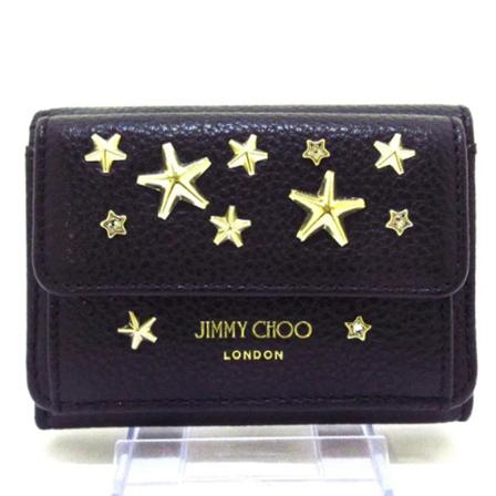 Jimmy Choo Pre-owned, Pre-owned Leather wallets Zwart, Dames, Maat:ONE Size