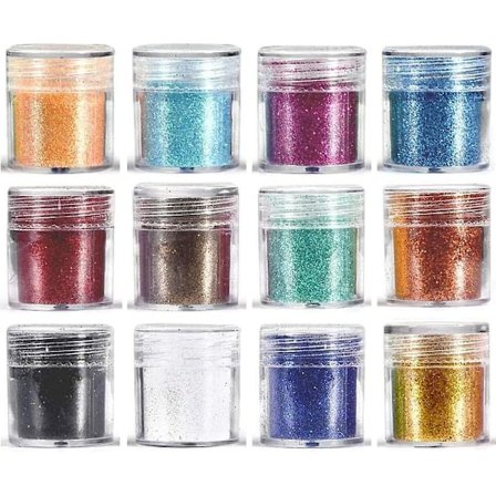 Glitter Powder Sequins Compatible With Slime,arts Crafts Extra Solvent Resistant Glitter Powder Shakers,bulk Acrylic Polyester Craft Supplies Glitter