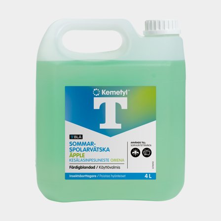 Líquido limpa para-brisas de verão Kemetyl T-Blå Sommar Maçã, pronto para uso, 4 litros