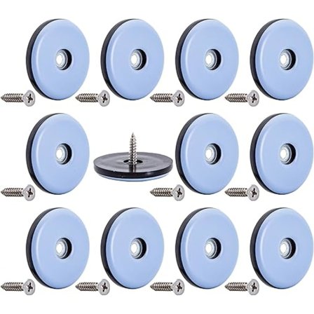 12-pack (1,5 tum (38 mm) bas) möbelglidplattor, bord/stol/Ca