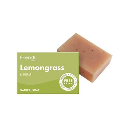 Friendly SæbebarCitrongræs & Hamp 95 g, Skincare, Håndpleje, Håndsæbe