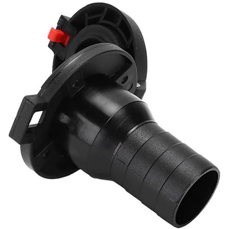 Tiivis 38 mm polttoaineen täyttökaula, musta polymeerirakenne ponttoni- ja bassoveneisiin