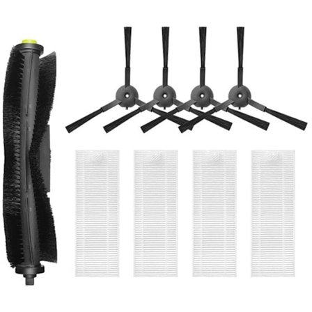 Rullebørste Filter Sidebørste Reservedeler for Qihoo 360 S10 X100 Max Robotstøvsuger-FA7-