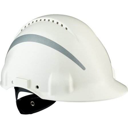 3M G3000 Vernehjelm med reflekser Hvit, Hodebeskyttelse